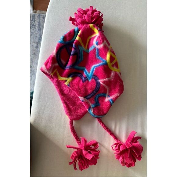 Girls Fleece Peruvian Hat, Size:4-7 - Picture 5 of 5